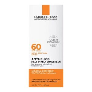La Roche-Posay Anthelios SPF 60 Melt In Milk Sunscreen -3.0 fl oz Jumbo Size